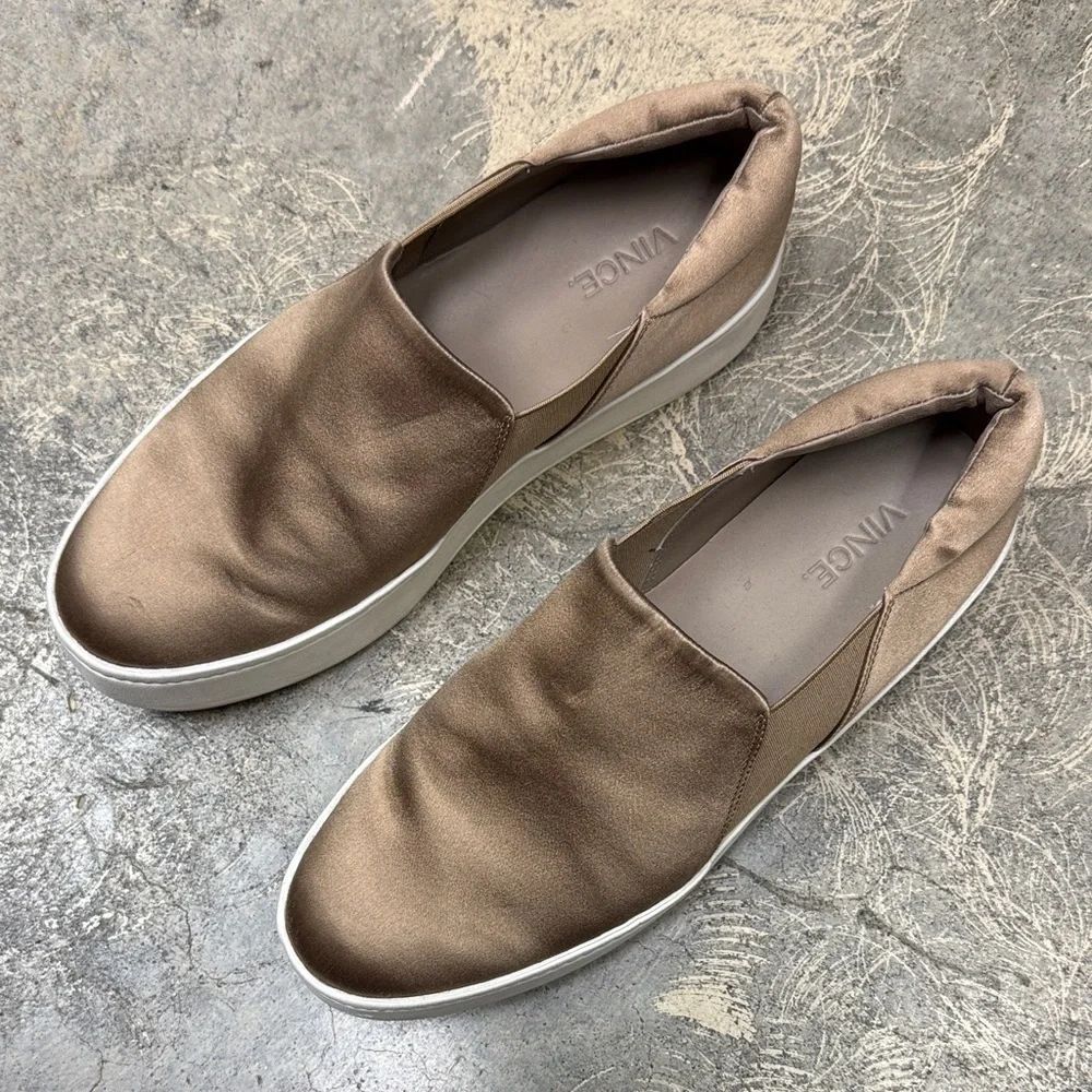 Vince Men's Brown Slip-On Loafers